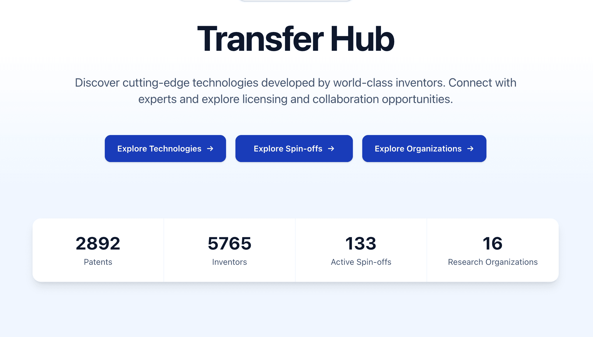 Transfer Hub screenshot